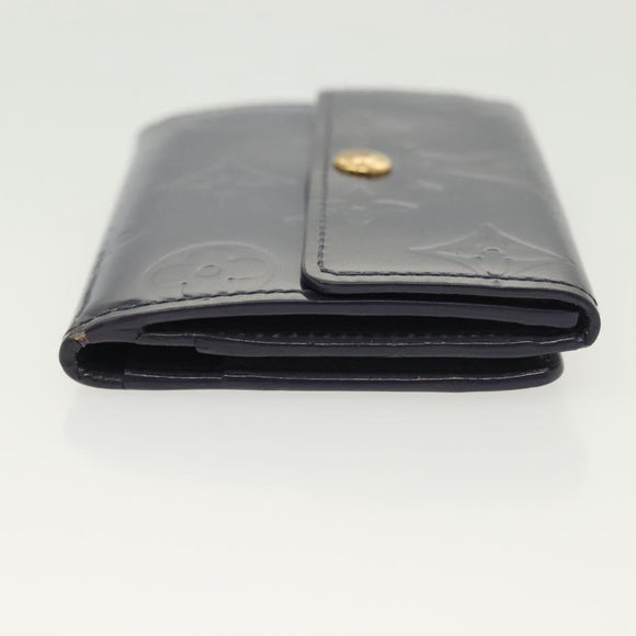 LOUIS VUITTON Monogram Vernis Ludlow Coin Purse Indigo M91356 LV Auth sw1431