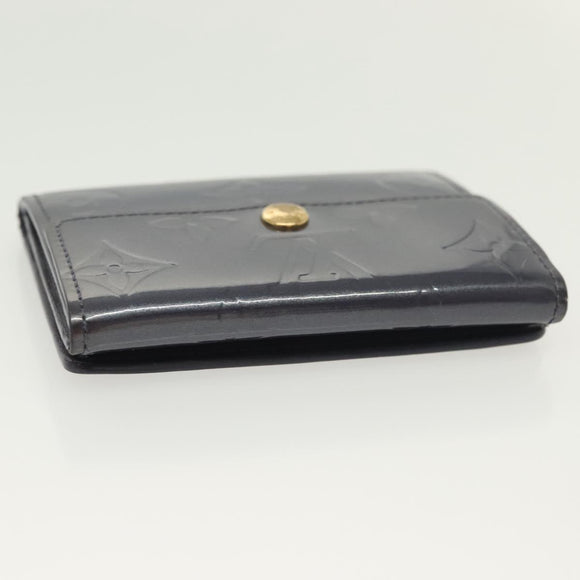 LOUIS VUITTON Monogram Vernis Ludlow Coin Purse Indigo M91356 LV Auth sw1431