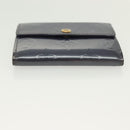 LOUIS VUITTON Monogram Vernis Ludlow Coin Purse Indigo M91356 LV Auth sw1431-7