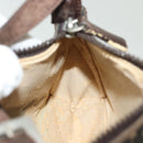 FENDI Zucca Canvas Pouch Black Brown Auth sw1438-19