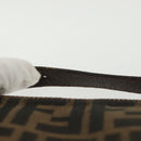 FENDI Zucca Canvas Pouch Black Brown Auth sw1438-14