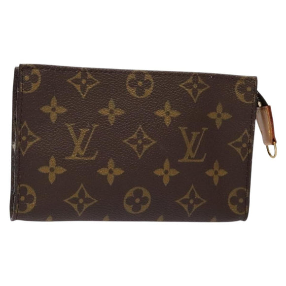 LOUIS VUITTON Monogram Bucket PM Accessory Pouch LV Auth sw1440