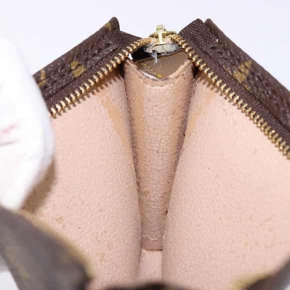 LOUIS VUITTON Monogram Bucket PM Accessory Pouch LV Auth sw1440