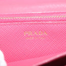 PRADA Long Wallet Safiano leather Pink Gold Auth sw1442-19