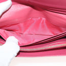PRADA Long Wallet Safiano leather Pink Gold Auth sw1442-20