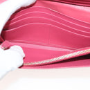 PRADA Long Wallet Safiano leather Pink Gold Auth sw1442-21