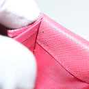 PRADA Long Wallet Safiano leather Pink Gold Auth sw1442-12