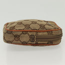 GUCCI GG Canvas Pouch 2Set Beige Auth sw1445-11