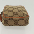 GUCCI GG Canvas Pouch 2Set Beige Auth sw1445-13