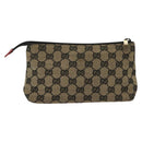 GUCCI GG Canvas Pouch 2Set Beige Auth sw1445-3