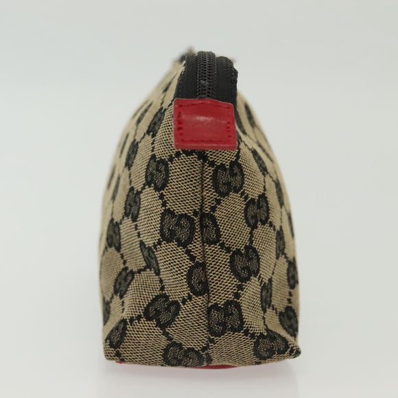 GUCCI GG Canvas Pouch 2Set Beige Auth sw1445