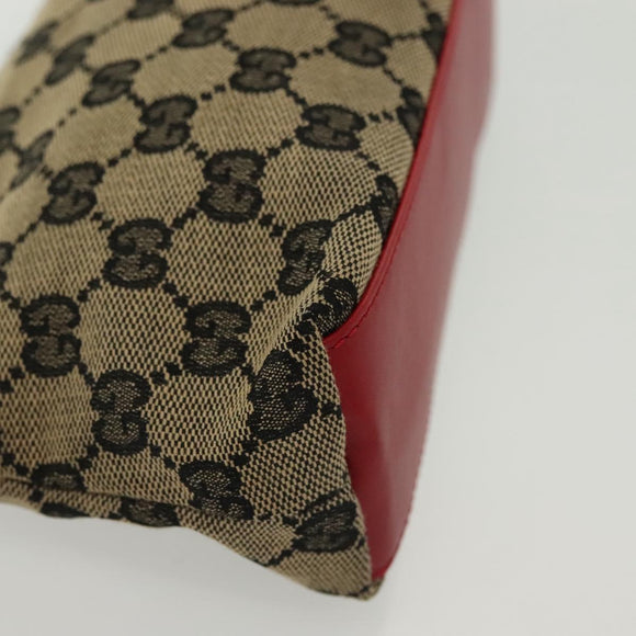 GUCCI GG Canvas Pouch 2Set Beige Auth sw1445