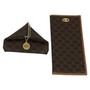 CELINE Macadam Canvas Wallet PVC 2Set Brown Auth sw1446-1
