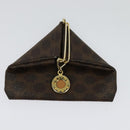 CELINE Macadam Canvas Wallet PVC 2Set Brown Auth sw1446-2