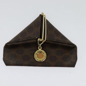 CELINE Macadam Canvas Wallet PVC 2Set Brown Auth sw1446 - 0