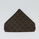 CELINE Macadam Canvas Wallet PVC 2Set Brown Auth sw1446-3