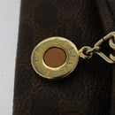 CELINE Macadam Canvas Wallet PVC 2Set Brown Auth sw1446-8