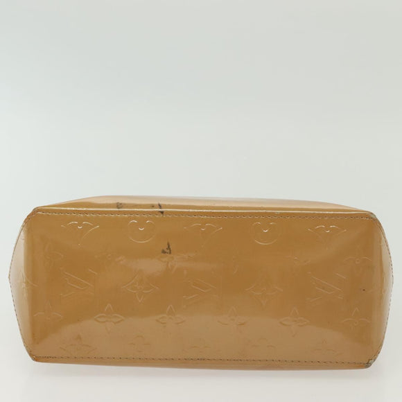 LOUIS VUITTON Monogram Vernis Reade PM Hand Bag Noisette M91334 LV Auth SW1451