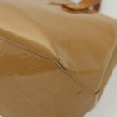 LOUIS VUITTON Monogram Vernis Reade PM Hand Bag Noisette M91334 LV Auth SW1451-15