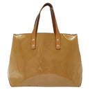 LOUIS VUITTON Monogram Vernis Reade PM Hand Bag Noisette M91334 LV Auth SW1451-13