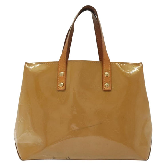 LOUIS VUITTON Monogram Vernis Reade PM Hand Bag Noisette M91334 LV Auth SW1451