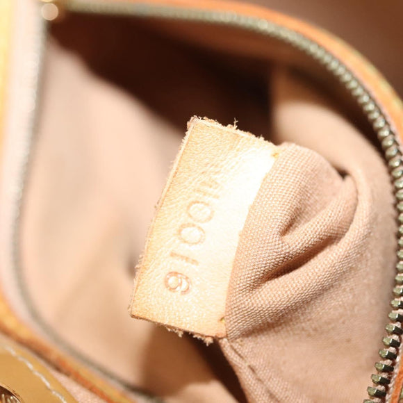 LOUIS VUITTON Monogram Vernis Reade PM Hand Bag Noisette M91334 LV Auth SW1451