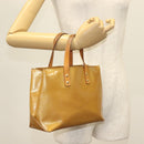 LOUIS VUITTON Monogram Vernis Reade PM Hand Bag Noisette M91334 LV Auth SW1451-22