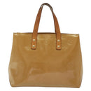 LOUIS VUITTON Monogram Vernis Reade PM Hand Bag Noisette M91334 LV Auth SW1451-2