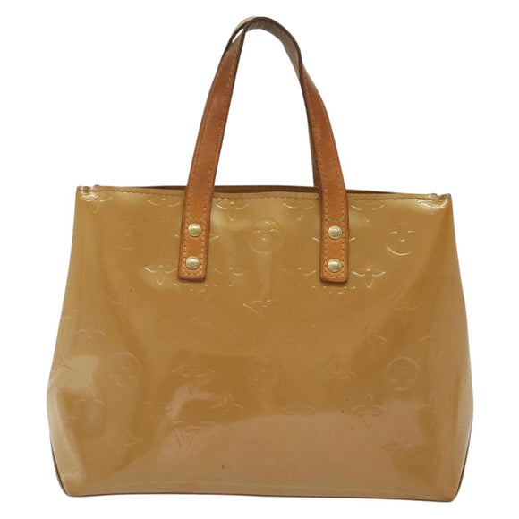 LOUIS VUITTON Monogram Vernis Reade PM Hand Bag Noisette M91334 LV Auth SW1451