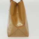 LOUIS VUITTON Monogram Vernis Reade PM Hand Bag Noisette M91334 LV Auth SW1451-3