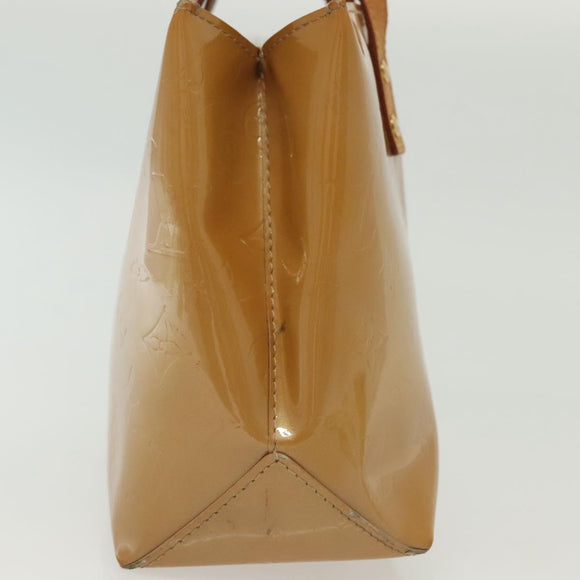 LOUIS VUITTON Monogram Vernis Reade PM Hand Bag Noisette M91334 LV Auth SW1451