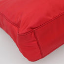 PRADA Tote Bag Nylon Red Auth SW1454-16