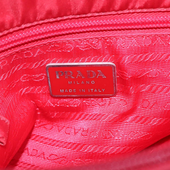 PRADA Tote Bag Nylon Red Auth SW1454