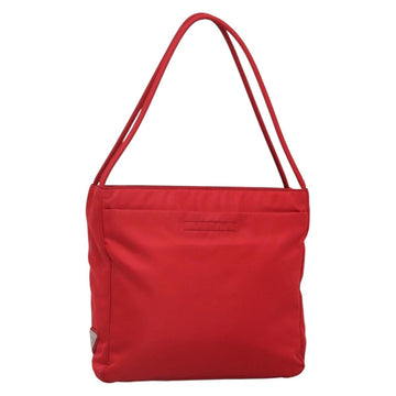 PRADA Tote Bag Nylon Red Auth SW1454