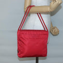 PRADA Tote Bag Nylon Red Auth SW1454-25