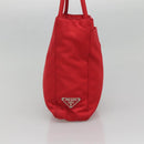 PRADA Tote Bag Nylon Red Auth SW1454-3