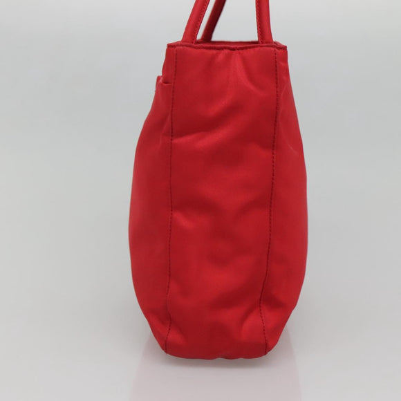 PRADA Tote Bag Nylon Red Auth SW1454