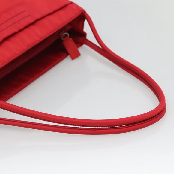 PRADA Tote Bag Nylon Red Auth SW1454