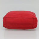 PRADA Tote Bag Nylon Red Auth SW1454-5