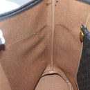 Christian Dior Honeycomb Canvas Tote Bag PVC Black Gold Auth SW1460-20