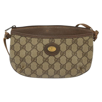 GUCCI GG Supreme Shoulder Bag PVC Beige Gold 904 02 020 Auth SW1461 - 0