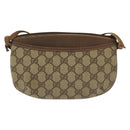 GUCCI GG Supreme Shoulder Bag PVC Beige Gold 904 02 020 Auth SW1461-3