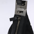 GUCCI Shoulder Bag Nylon Leather Black Silver 001 3315 Auth SW1469-10