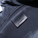 GUCCI Shoulder Bag Nylon Leather Black Silver 001 3315 Auth SW1469-18
