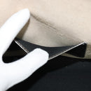 Jimmy Choo Chain Shoulder Bag Leather Silver Auth sw147-12