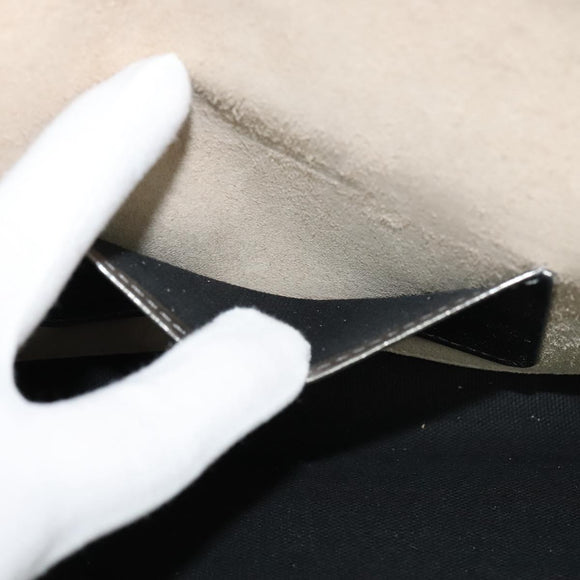 Jimmy Choo Chain Shoulder Bag Leather Silver Auth sw147