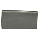 Jimmy Choo Chain Shoulder Bag Leather Silver Auth sw147-2