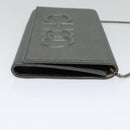 Jimmy Choo Chain Shoulder Bag Leather Silver Auth sw147-4