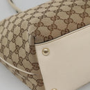 GUCCI GG Canvas Tote Bag Beige Gold 169946 Auth SW1470-15