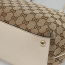 GUCCI GG Canvas Tote Bag Beige Gold 169946 Auth SW1470-9